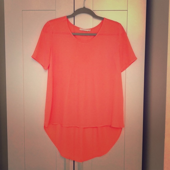 Lush Tops - Lush Neon Pink/Melon Shirt